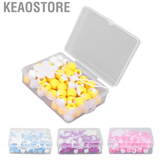 Keaostore Round Hair Beads  DIY Braiding Tool Dreadlocks Cuffs 74pcs for Girls Women Daily Use