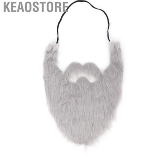 Keaostore Party Fake Beard Male Mustaches Game Grey Mustache Beards For