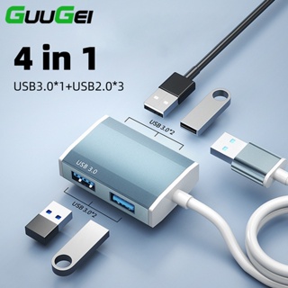 Guugei 4 in 1 อะแดปเตอร์ฮับ USB Type C USB 3.0 4 พอร์ต สําหรับคอมพิวเตอร์ แล็ปท็อป PC