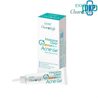 Exxe Clearasoft Intensive Clear Acne Gel 15 g เอ๊กซ์เซ่ เคลียราซอฟท์ แอคเน่ เจล [DKP]