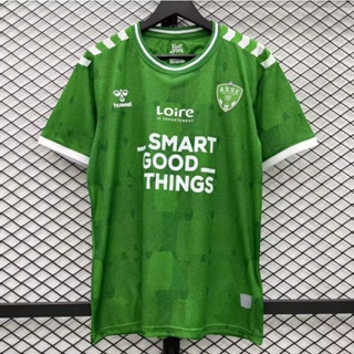 เสื้อกีฬาแขนสั้น ลายทีมชาติฟุตบอล Saint-Etienne 23-24 ไซซ์ S - XXL แบบแห้งเร็ว สําหรับผู้ชาย