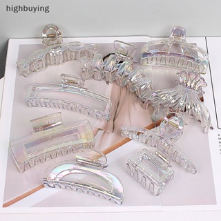 [highbuying] กิ๊บติดผม พลาสติกใส หรูหรา ความเรียบง่าย สีสันสดใส ที่คาดผม ปิ่นปักผม แฟชั่น เครื่องประดับผม ใหม่ พร้อมส่ง