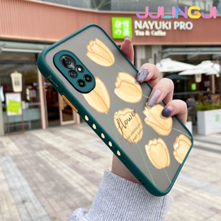 เคสโทรศัพท์มือถือ ซิลิโคนนิ่ม ใส กันกระแทก ลายดอกไม้สีเหลือง สําหรับ Huawei Nova 8 Pro Nova 8 Se