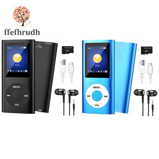 เครื่องเล่นเพลง MP3 บลูทูธ 5.0 พร้อมการ์ด TF 32GB FM หูฟัง HiFi แบบพกพา