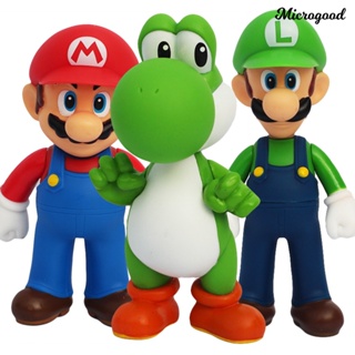 Mig ฟิกเกอร์ PVC รูป Super Mario Brothers น่ารัก ขนาด 12 ซม. สําหรับตกแต่งโต๊ะ ของสะสม