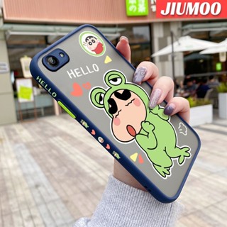 เคสโทรศัพท์มือถือ แบบใส ขอบสี่เหลี่ยม กันกระแทก ลายการ์ตูนชินจังซน สําหรับ VIVO Y71 Y71i