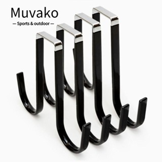 MUVAKO ตะขอแขวนเสื้อโค้ท พวงหรีด แบบสองด้าน 4 ชิ้น