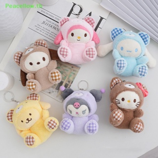 Peacellow จี้ตุ๊กตาการ์ตูน Sanrio Hello Kitty My Melody Cinnamoroll 12 ซม. ของเล่นสําหรับเด็ก