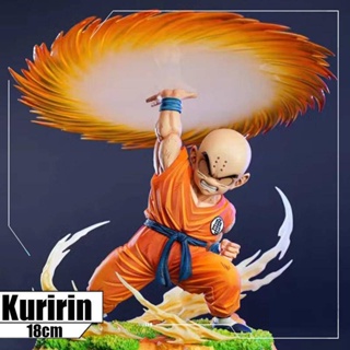 โมเดลฟิกเกอร์ Pvc อนิเมะ Dragon Ball Z Kuririn Kienzan Namek Kuririn ขนาด 18-25 ซม. ของเล่นสําหรับเด็ก