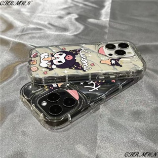 เคสโทรศัพท์มือถือแบบนิ่ม ใส ลายคุโรมิน่ารัก YCB1 สําหรับ Iphone 7 11xr 1312 14promax 8plus