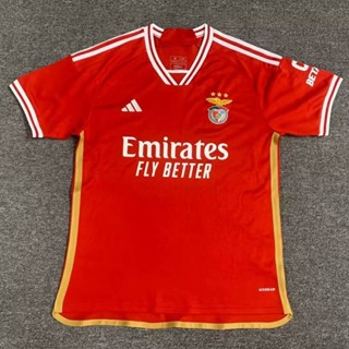 เสื้อกีฬาแขนสั้น ลายทีมชาติฟุตบอล Benfica ทีมเหย้า เบอร์ 23-24 ไซซ์ S-XXL AAA