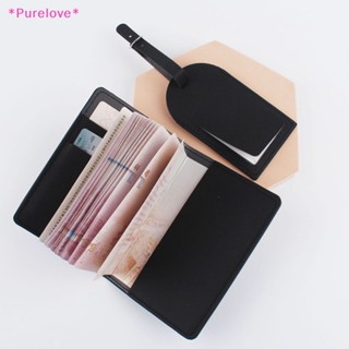 Purelove&gt; ใหม่ กระเป๋าสตางค์ หนัง PU ลายแผนที่โลก แฟชั่นเรียบง่าย