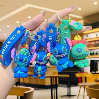 พวงกุญแจ จี้ตุ๊กตาการ์ตูน Stitch ขนาดเล็ก แบบสร้างสรรค์ สําหรับห้อยกระเป๋าเป้สะพายหลัง