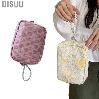 Disuu Cosmetic Makeup Bag  Exquisite Surface Easy Carry Girl Lightweight Comfortable Touch for Vacation