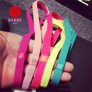 BARRY ผู้หญิง ผู้ชาย กีฬา ที่คาดผม กันลื่น ยางยืด 10 สี ที่คาดผม ลําลอง โยคะ ยางรัดผม กันเหงื่อ