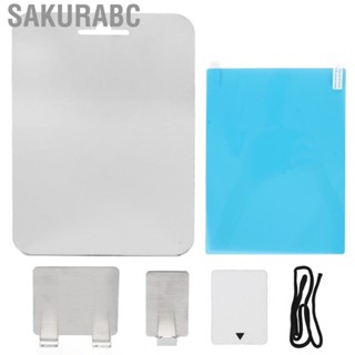 Sakurabc Fogless Mirror Rectangle Shaped Bathroom Rope for Washing Face