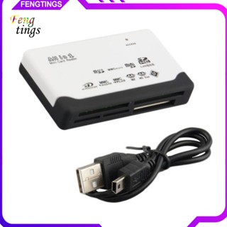 [Ft] All in One อะแดปเตอร์การ์ดรีดเดอร์ดิจิทัล USB 2.0 Micro Secure TF CF MMC สําหรับ PC