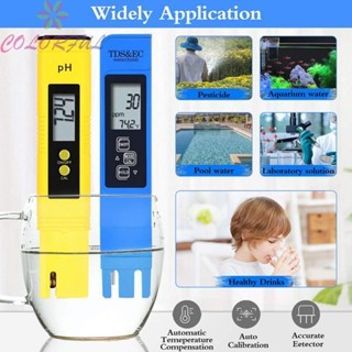 【COLORFUL】PH Water Meter ABS Blue PH Tester With Meter Water Tester Kits Aquarium