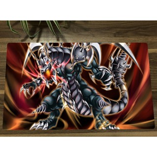 Yu-gi-oh! Duel Playmat Dark Armed Dragon CCG TCG แผ่นรองเมาส์เล่นเกมเทรดดิ้งการ์ด ฟรีกระเป๋า