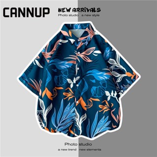 CANNUP เสื้อ เสื้อลายดอก เสื้อฮาวาย ส่ได้ทั้งชาย-หญิง ใส่สบายๆ เสื้อสงกรานต์ C26A03C