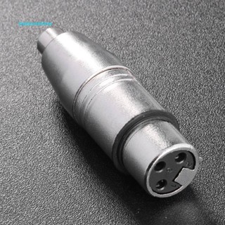 อะแดปเตอร์แจ็คไมโครโฟน 3-Pin XLR Female to RCA Female สําหรับไมโครโฟน AV [belsunshine.th]