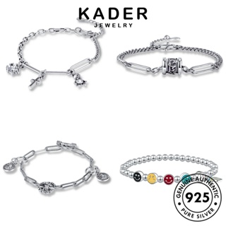 Kader Jewelry สร้อยข้อมือเงิน 925 M055 ประดับเพชรโมอิส เรียบง่าย สําหรับผู้หญิง