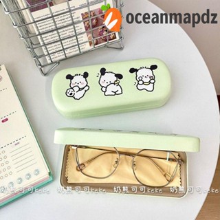 OCEANMAPDZ กล่องใส่แว่นตากันแดด หนัง PU อัลลอย ลายการ์ตูนสุนัข สําหรับผู้ชาย