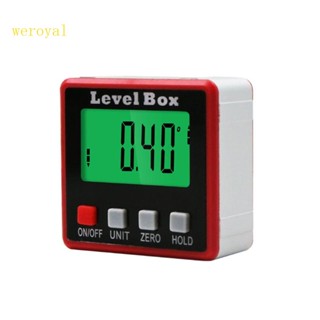 Weroyal เครื่องวัดระดับอิเล็กทรอนิกส์ หน้าจอ LCD ฐานแม่เหล็ก