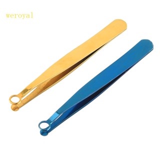 Weroyal ปัตตาเลี่ยนตัดขนจมูก ขนจมูก สเตนเลส แหนบยาว สําหรับผู้ชาย ผู้หญิง