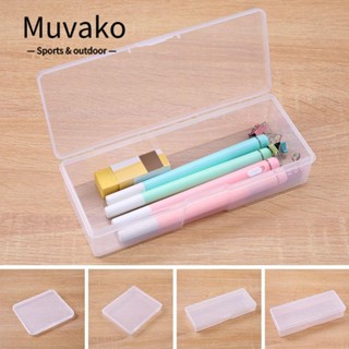 MUVAKO กล่องเก็บของ ทรงสี่เหลี่ยม ขนาดเล็ก สีโปร่งใส มี 4 ไซซ์