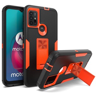 2 In 1 เคสยางหนา กันกระแทก กันฝุ่น พร้อมขาตั้ง กันลื่น สีส้ม สําหรับ Google Pixel 7 Pro 7A