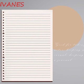 IVANES สมุดโน้ตไดอารี่ แบบสันเกลียว ลายตาราง 60 แผ่น