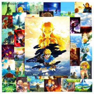 [newhopetree] ใหม่ พร้อมส่ง สติกเกอร์แท็ก ลายเกม The Legend of Zelda กันน้ํา สําหรับตกแต่งสมุดภาพ DIY 50 ชิ้น