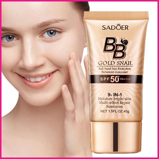 Bb Cream SPF50 บีบีครีม กันแดด หอยทากทอง กันน้ํา กันแดด แยกรองพื้น ให้ความชุ่มชื้น BB ครีม buraith