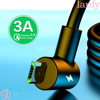 LANFY สายชาร์จ Micro USB 3A 90 องศา 1 เมตร 1.5 เมตร 2 เมตร