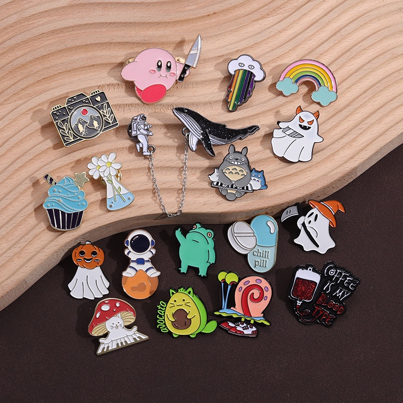 เข็มกลัด รูปการ์ตูนสัตว์น่ารัก สุ่มสี 10-50 ชิ้น ต่อชุด - รูปที่ 3