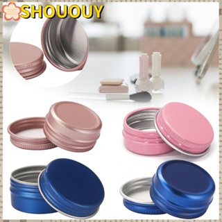 SHOUOUY ขวดโหลอลูมิเนียม สําหรับใส่เทียน ตะปู แบบรีฟิล มี 4 ชิ้น