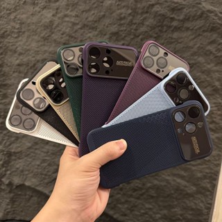 เคสโทรศัพท์มือถือ PC บางพิเศษ ไร้ขอบ 360 องศา สําหรับ iPhone 14 13 12 11 Pro Max° เคสโทรศัพท์มือถือแบบแข็ง กันกระแทก กระจายความร้อน สําหรับแบตเตอรี่โทรศัพท์