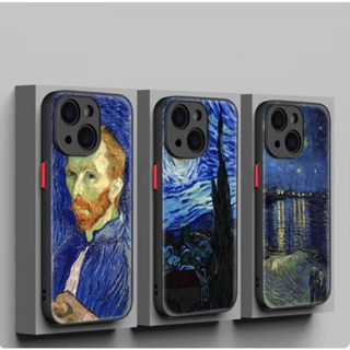 เคสโทรศัพท์มือถือแบบนิ่ม ลายภาพวาด Van Gogh starry night C273 สําหรับ iPhone 12 13 Plus 14 Pro Max