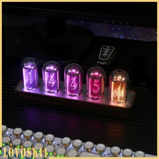 [Lovoski1] Nixie Tube นาฬิกาดิจิทัล RGB หน้าจอ LED ปรับได้ อเนกประสงค์ สําหรับตกแต่งบ้าน ปีใหม่