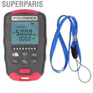 Superparis Optical Fiber Power Meter  Visual Fault Locator Low  Consumption Sturdy Construction 10 Wavelengths Accurate Measurement for Wiring