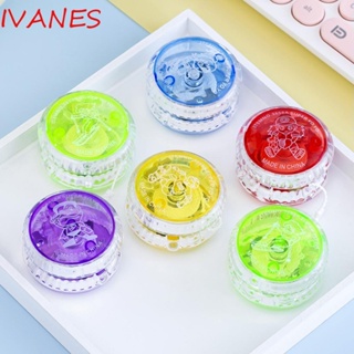 IVANES โยโย่บอลกระพริบ สีสันสดใส พร้อมไฟ LED ความเร็วสูง ของเล่นสําหรับเด็ก