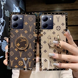 Yjd เคสโทรศัพท์มือถือ กันกระแทก ลายดอกไม้ ประดับเพชร สําหรับ Vivo Y36 Y78 V29 Lite