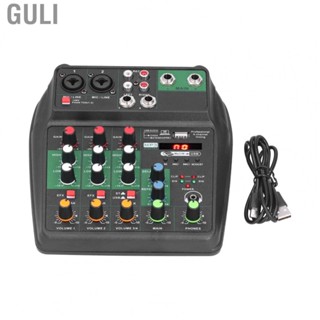 Guli Mini Audio Mixer  DJ Console Ultra Low Noise for Music Lovers Entertainment Venues Singing Halls Recording Studios