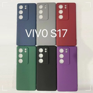 เคสโทรศัพท์มือถือแบบนิ่ม ผิวด้าน บางมาก สีพื้น เรียบง่าย สําหรับ VIVO S17 S17E S17Pro