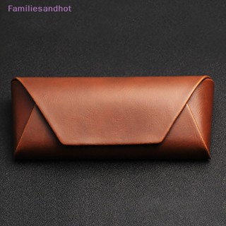 Familiesandhot&gt; เคสแว่นตาหนัง สายตาสั้น เคสแว่นกันแดด สําหรับผู้หญิง เคสแว่นตากันแดด กระเป๋าแว่นตาแข็ง อุปกรณ์เสริมอย่างดี