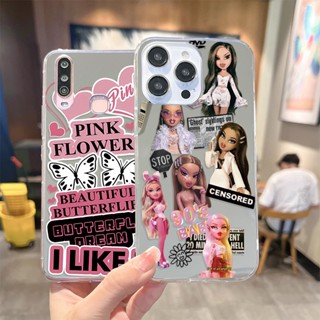 เคสโทรศัพท์มือถือ ซิลิโคนนุ่ม ใส ลายตุ๊กตาบาร์บี้ พร้อมกระจก สําหรับ Huawei Nova Y90 Y70 Y61 Y60 11 10 9 8 7 7i 5T Y9 Y6p Honor 70 Magic 4 5 P60 Pro | Sjn J005