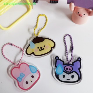 SANRIO Strongaromonyu พวงกุญแจอะคริลิค จี้การ์ตูน Hello Kitty Pom Purin Pachacco น่ารัก สําหรับตกแต่งกระเป๋านักเรียน