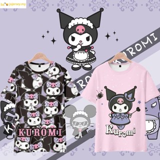 เสื้อยืดแขนสั้น พิมพ์ลายการ์ตูนอนิเมะ kuromi Otaku แฟชั่นฤดูร้อน สไตล์ญี่ปุ่น สําหรับผู้ชาย และผู้หญิง