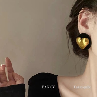 Fancy วินเทจ ทรงกลม สีทอง หัวใจ ต่างหู ขนาดใหญ่ สีดํา โบโฮ ต่างหู สําหรับผู้หญิง เครื่องประดับชนเผ่า ของขวัญ ปาร์ตี้ หรูหรา